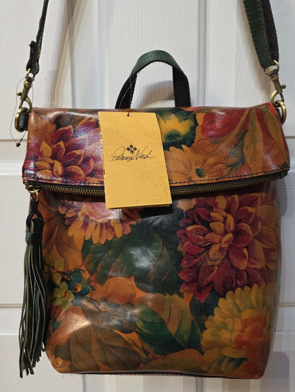 Patricia Nash Luzielle Convertible Leather Crossbody Bag NWT